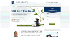 Desktop Screenshot of healingartshealthcenter.com